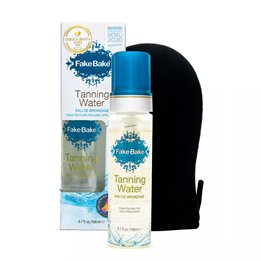 Set Fake Bake: Tanning Water, Bronzing, Self-Tanning Spray, 198 ml + Fake Bake, Tanning Mitts, Black - Teknashop Ltd