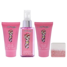Set Ed Hardy: Ed Hardy, Scented Spray, For Women, 50 ml + Ed Hardy, Body Wash, 50 ml + Ed Hardy, Hydrates, Body Lotion, 50 ml + 