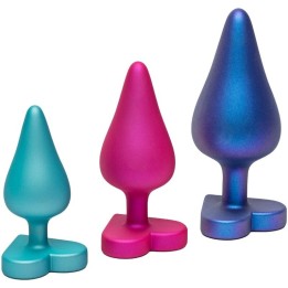 ROMP - LUSTER ANAL TRAINING KIT S/M/L WITH HEART-SHAPED BASE - D-246349 - Teknashop Ltd