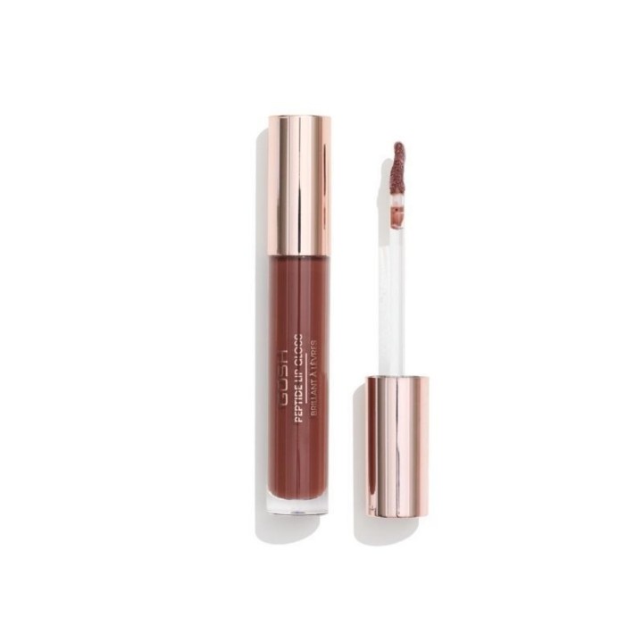 Gosh, Peptide, Vegan, Shine, Lip Gloss, 006, Brownie, 7 ml - Teknashop Ltd