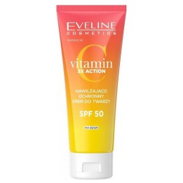 Eveline Cosmetics, Vitamin C 3x Action, Instant Glow & Protect, Day, Cream, Face, SPF 50, 30 ml - Teknashop Ltd
