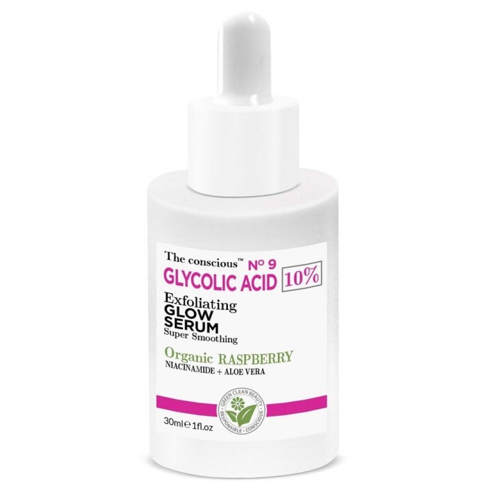 Biovene, The Conscious No.9, Glycolic Acid, Exfoliating, Serum, For Face, 30 ml - Teknashop Ltd