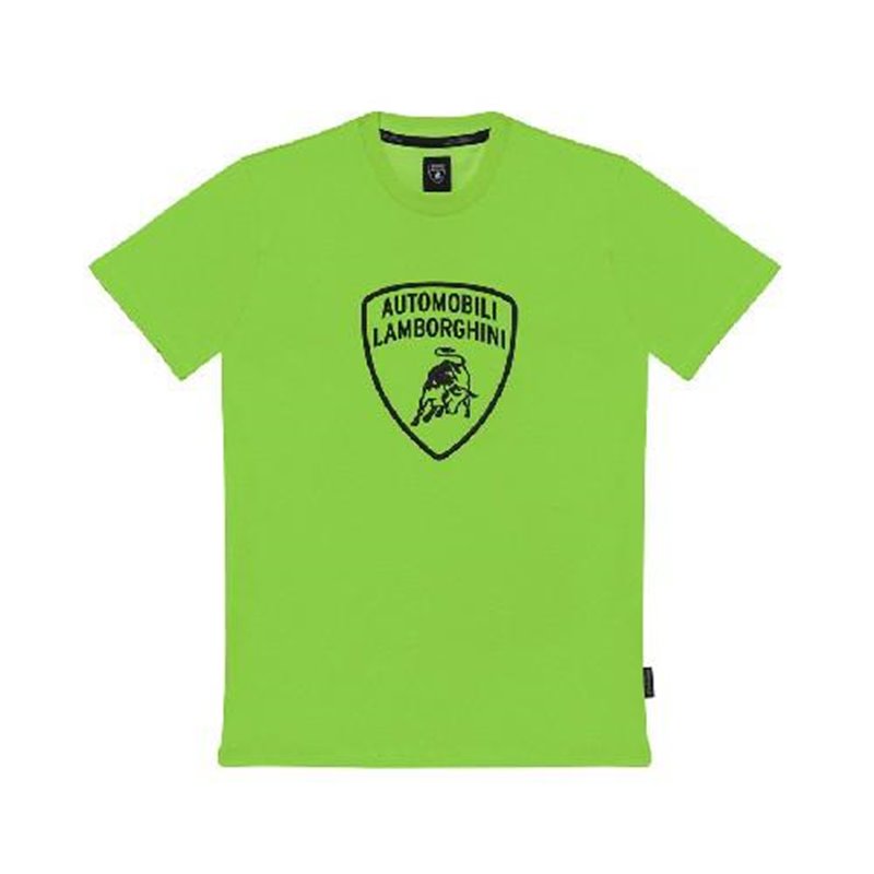 LAMBORGHINI SIZE L MENSBIG SHIELD TEE GREEN