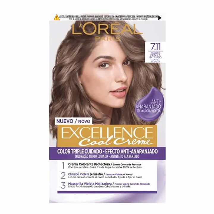 L'Oreal Excellence Cool Creme 7.11 192ml - unisex - Teknashop Ltd