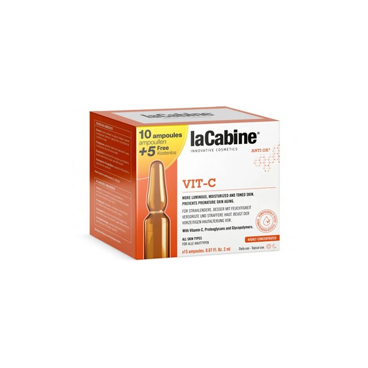 La Cabine Amp Fac Pack 10 5x2 Vitam C - unisex - Teknashop Ltd