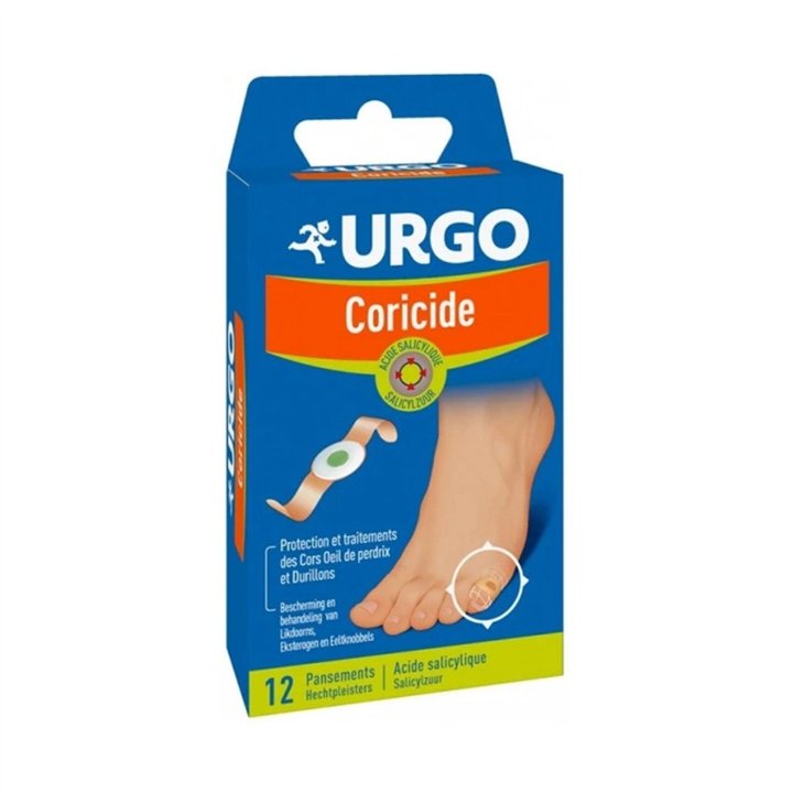 Set, Urgo, Coricide, Anti-Calluses, Local Treatment Patch, For Foot, 12 pcs - Teknashop Ltd