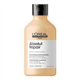 L'Oreal Professionnel, Serie Expert Absolut Repair, Protein + Gold Quinoa, Hair Shampoo, Instant Resurfacing, 300 ml - Teknashop