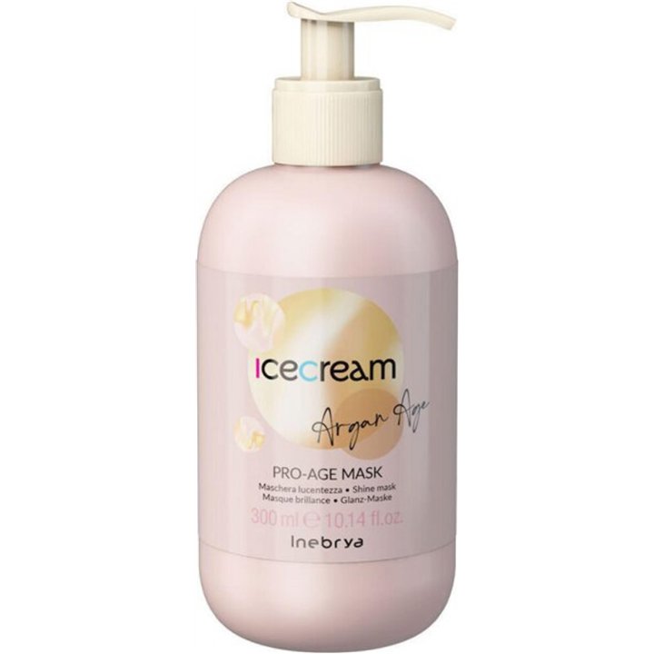 Inebrya, Ice Cream Pro-Age, Hair Treatment Cream Mask, Nourishing, 300 ml - Teknashop Ltd
