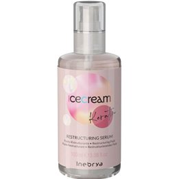 Inebrya, Ice Cream Keratin, Hair Serum, Restructuring, 100 ml - Teknashop Ltd