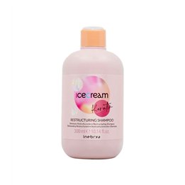 Inebrya, Ice Cream Keratin, Hair Shampoo, Smoothing, 300 ml - Teknashop Ltd