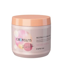 Inebrya, Ice Cream Keratin, Hair Treatment Cream Mask, Reparative, 500 ml - Teknashop Ltd