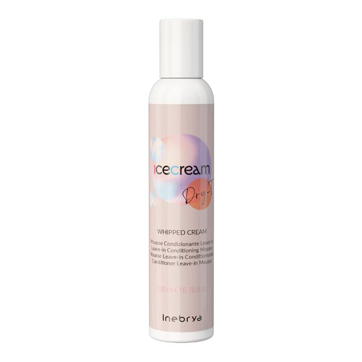 Inebrya, Ice Cream Dry-T, Hair Leave-In Conditioner, Hydrating, 200 ml - Teknashop Ltd