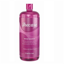 Inebrya, Shecare, Hair Treatment Shampoo, Repair, Damaged, 1000 ml - Teknashop Ltd