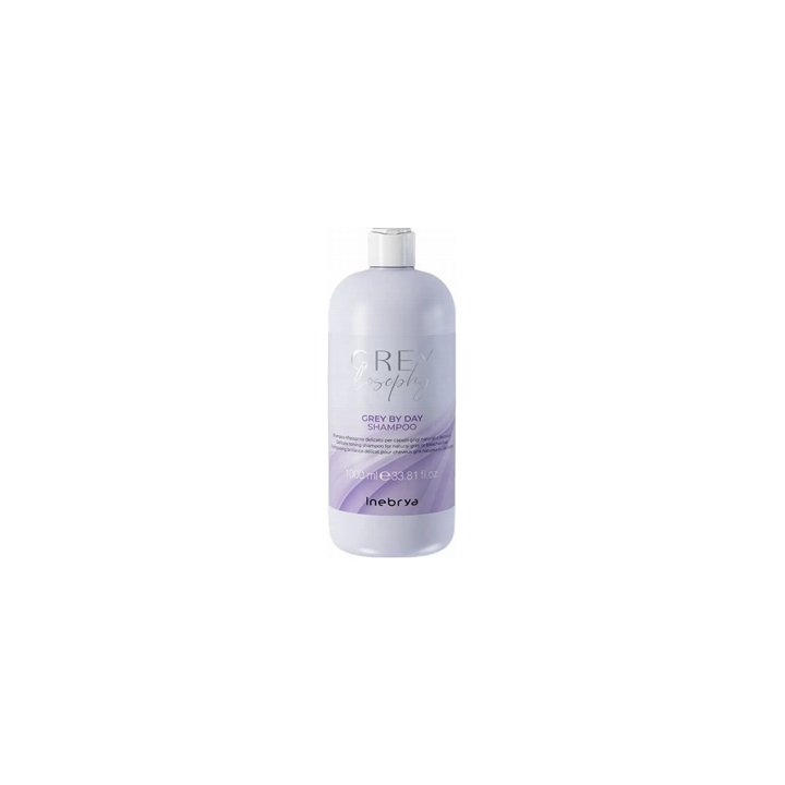 Inebrya, Grey By Day, Hair Shampoo, For Neutralisation Of Yellow Tones, 1000 ml - Teknashop Ltd