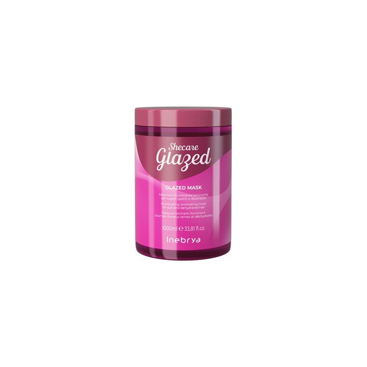 Inebrya, Shecare Glazed, Hair Treatment Cream Mask, Illuminating, 1000 ml - Teknashop Ltd