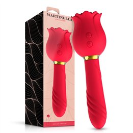 Rose with Suction and Vibe 2 in 1 - MT-340 - Teknashop Ltd