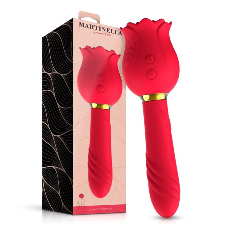 Rose with Suction and Vibe 2 in 1 - MT-340 - Teknashop Ltd