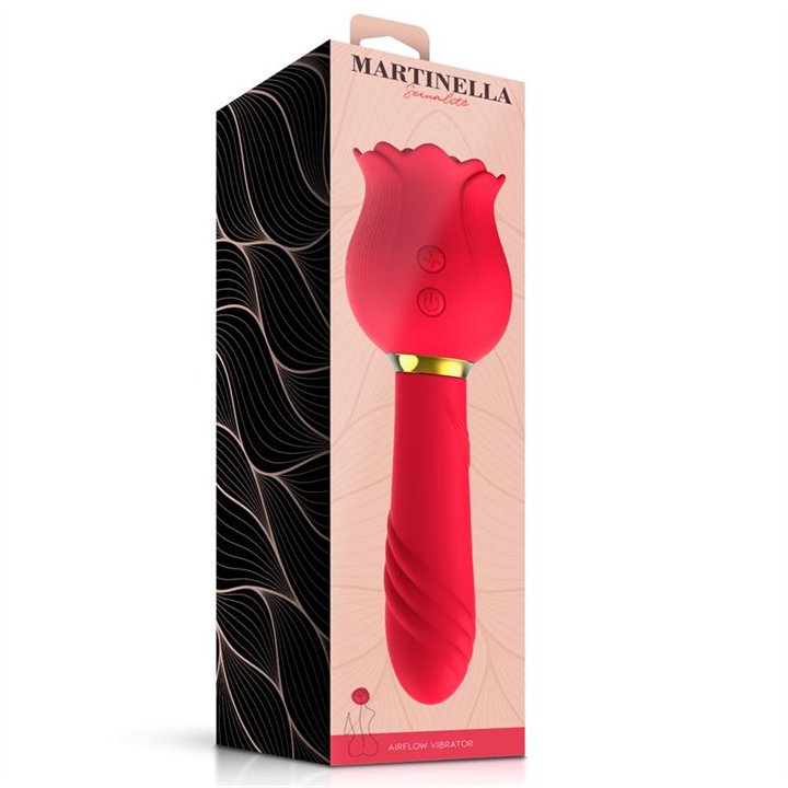 Rose with Suction and Vibe 2 in 1 - MT-340 - Teknashop Ltd