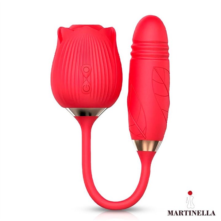 Airflow Rose and Thrusting Stimulator Egg USB - MT-343 - Teknashop Ltd