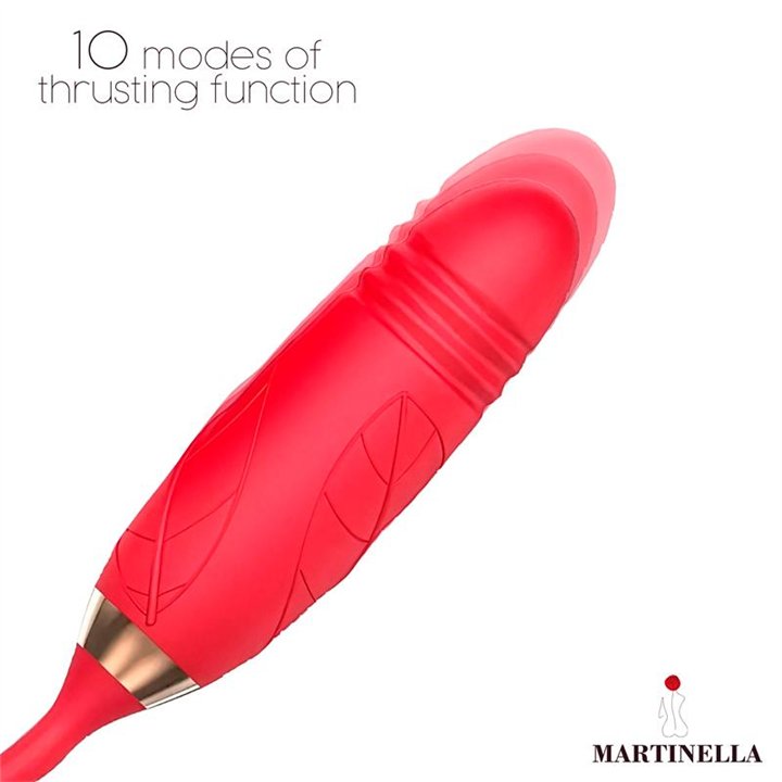 Airflow Rose and Thrusting Stimulator Egg USB - MT-343 - Teknashop Ltd