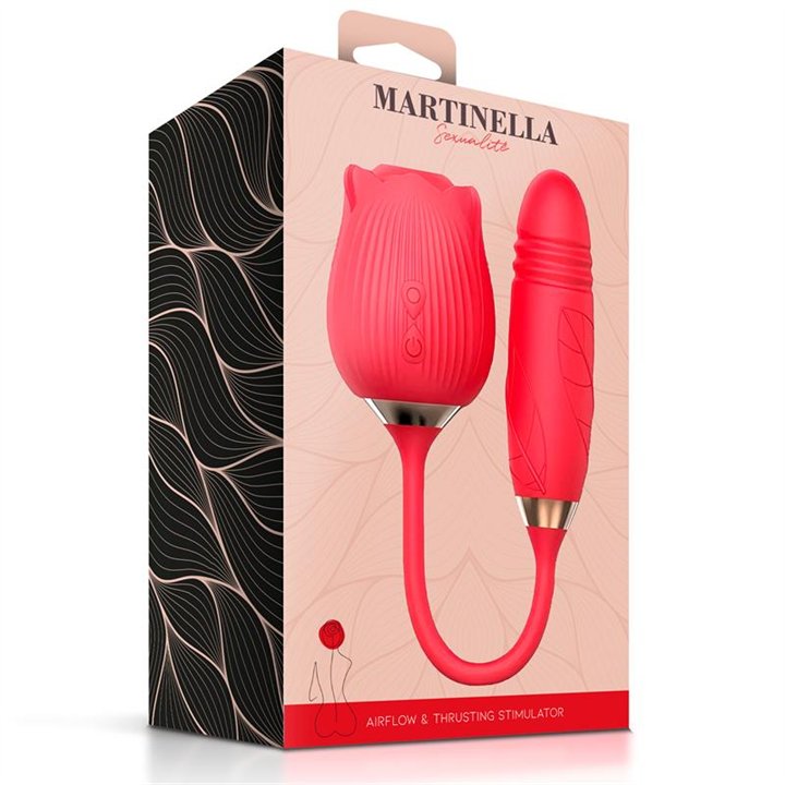 Airflow Rose and Thrusting Stimulator Egg USB - MT-343 - Teknashop Ltd
