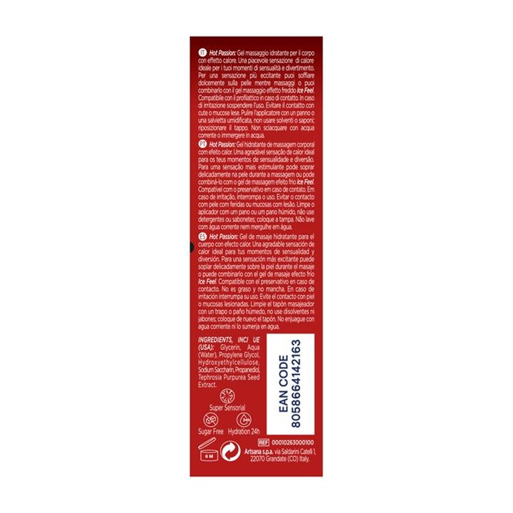 Massage Gel Hot Passion 200 ml - 8058664142163 - Teknashop Ltd
