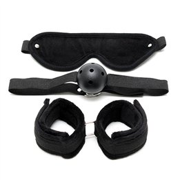 Bondage Set 3 Pieces Black - R7016 - Teknashop Ltd