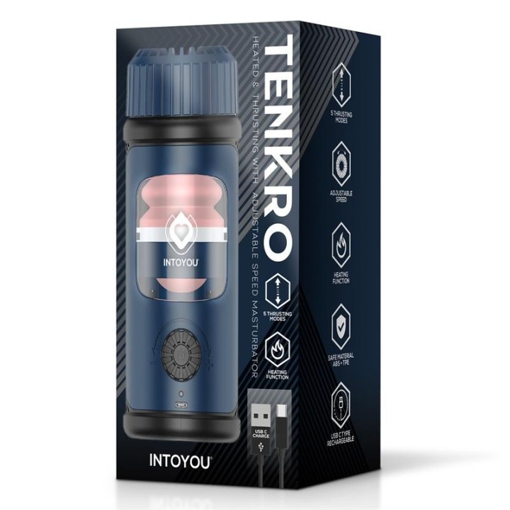 Tenkro Masturbator wit Thrusting and Heat USB-C - U-070 - Teknashop Ltd