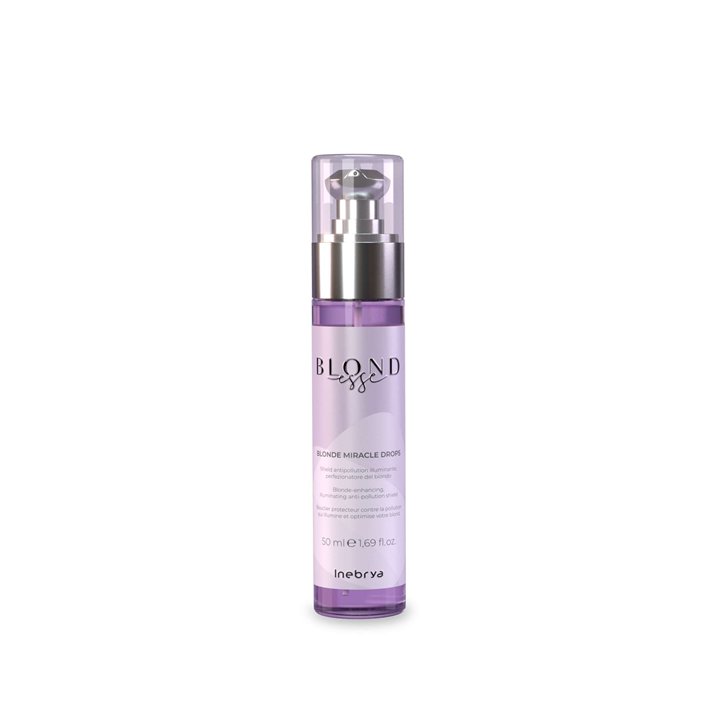 Inebrya, Blonde Miracle Drops, Hair Serum, For Neutralisation Of Yellow Tones, 50 ml - Teknashop Ltd