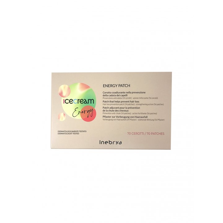Set, Inebrya, Ice Cream Energy, For Growth Stimulation, Local Treatment Patch, For Scalp, 70 pcs - Teknashop Ltd