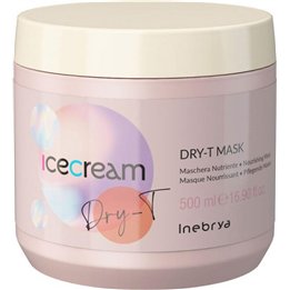 Inebrya, Ice Cream Dry-T, Hair Treatment Cream Mask, Hydrating, 500 ml - Teknashop Ltd