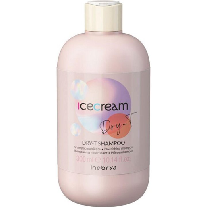 Inebrya, Ice Cream Dry-T, Hair Shampoo, Nourishing, 300 ml - Teknashop Ltd