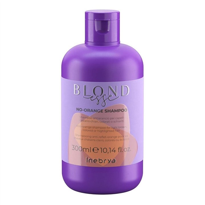 Inebrya, Blondesse No-Orange, Hair Shampoo, Neutralizing Orange Tones, 300 ml - Teknashop Ltd