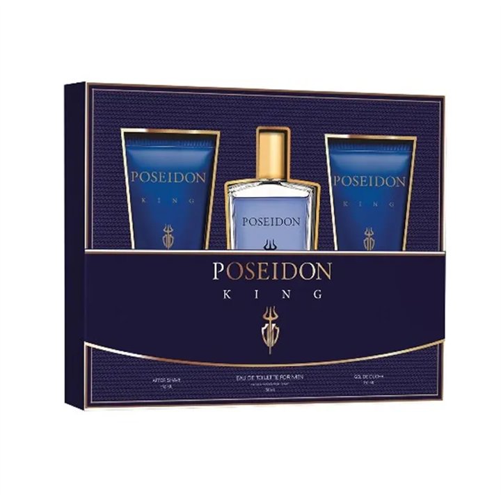 Aire De Sevilla Poseidon King Men Eau De Toilette Spray 150ml Set 3 Pieces - unisex - Teknashop Ltd