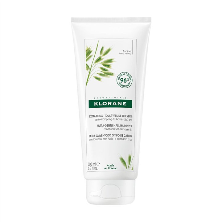 Klorane, Oat Milk, Oat, Hair Conditioner, Softens, 200 ml - Teknashop Ltd