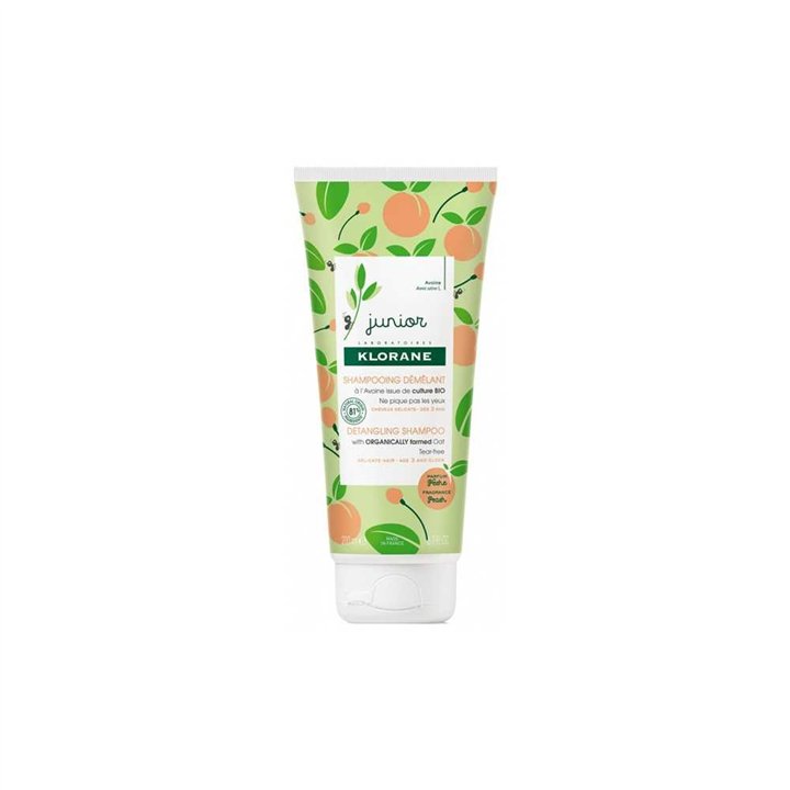 Klorane, Junior, Peach, Hair Shampoo, Detangling, 200 ml - Teknashop Ltd