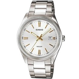 CASIO COLLECTION Mod. DATE - SILVER, GOLD INDEXES - WW.MTP-1302D-7A2VDF - Teknashop Ltd