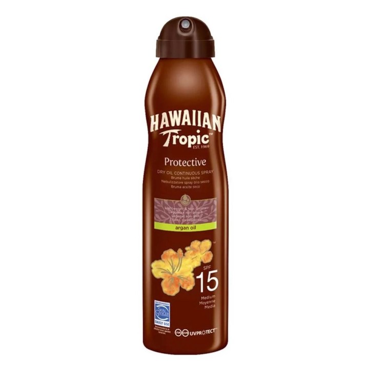 Hawaiian Tropic Dry Argan Oil Spf15 177ml - unisex - Teknashop Ltd