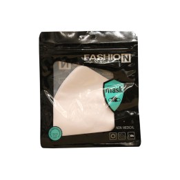 Fashion, Fashion, Textile Mask, White, Reusable, Unisex - Teknashop Ltd