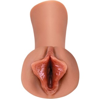 FETISH FANTASY EXTREME - LUSCIOUS LIPS STROKER SILICONE CARAMEL - D-236654 - Teknashop Ltd