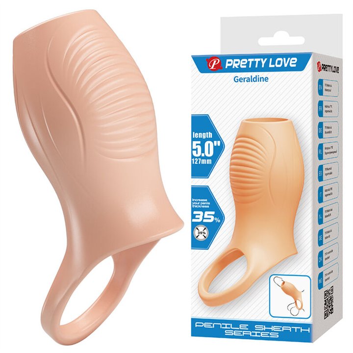 PRETTY LOVE - GERALDINE THICKENING PENIS SHEATH - D-245968 - Teknashop Ltd