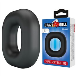CRAZY BULL - WALDEN SUPER SOFT SILICONE COCK RING BLACK - D-245993 - Teknashop Ltd