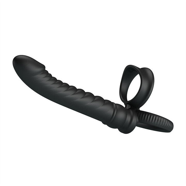PRETTY LOVE - MERRITT ANAL VIBRATOR WITH RING AND VIBRATION BLACK - D-245954 - Teknashop Ltd