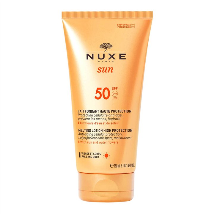 Nuxe, Sun Melting, Sunscreen Lotion, SPF 50, 150 ml - Teknashop Ltd