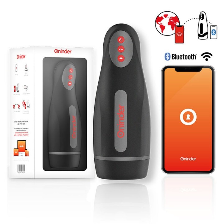 ONINDER - SEOUL RECHARGEABLE MALE MASTURBATOR 10 SPEED - FREE APP - D-239513 - Teknashop Ltd