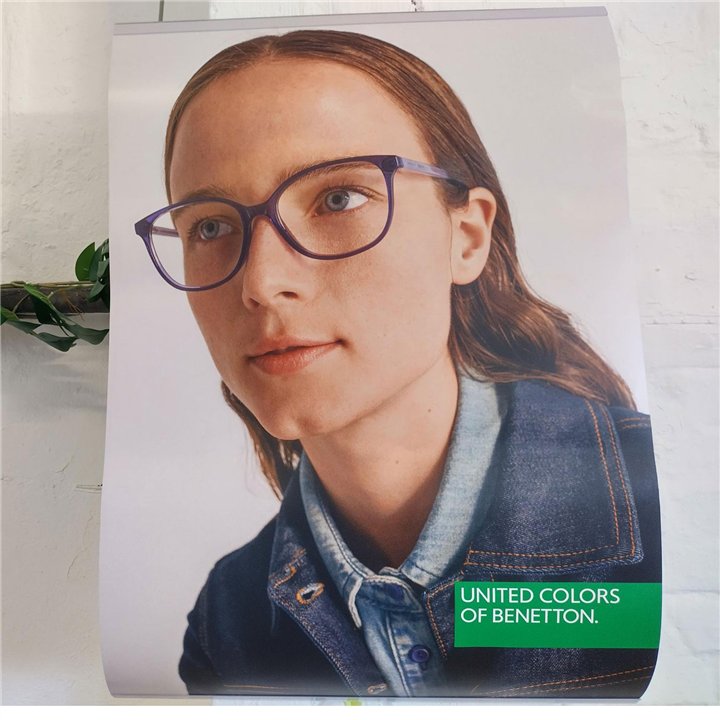 BENETTON MOD. OPTICAL DOUBLE SIDED BANNER SS21 - WW.Optical Double Sided Banner SS21 - Teknashop Ltd
