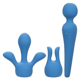 CALEXOTICS - COUTURE KIT VIBRATOR WAND 10 VIBRATIONS BLUE - D-241443 - Teknashop Ltd
