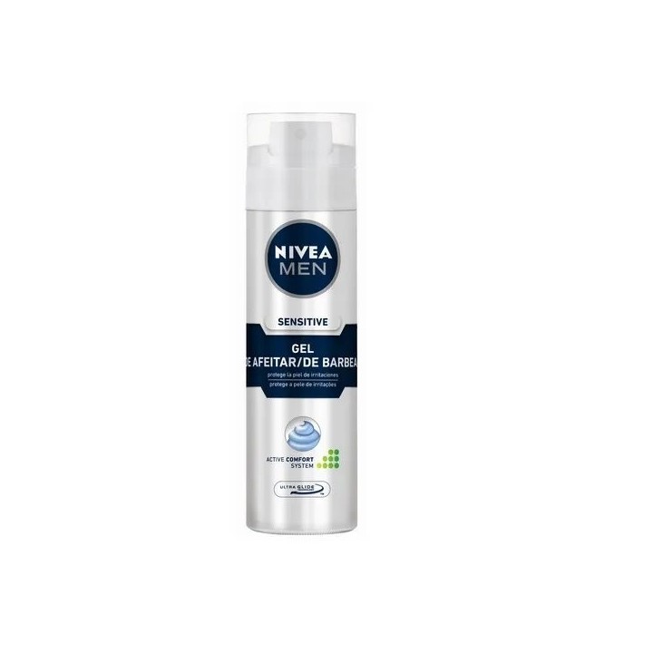 Nivea Sensitive Shaving Gel 200ml - man - Teknashop Ltd