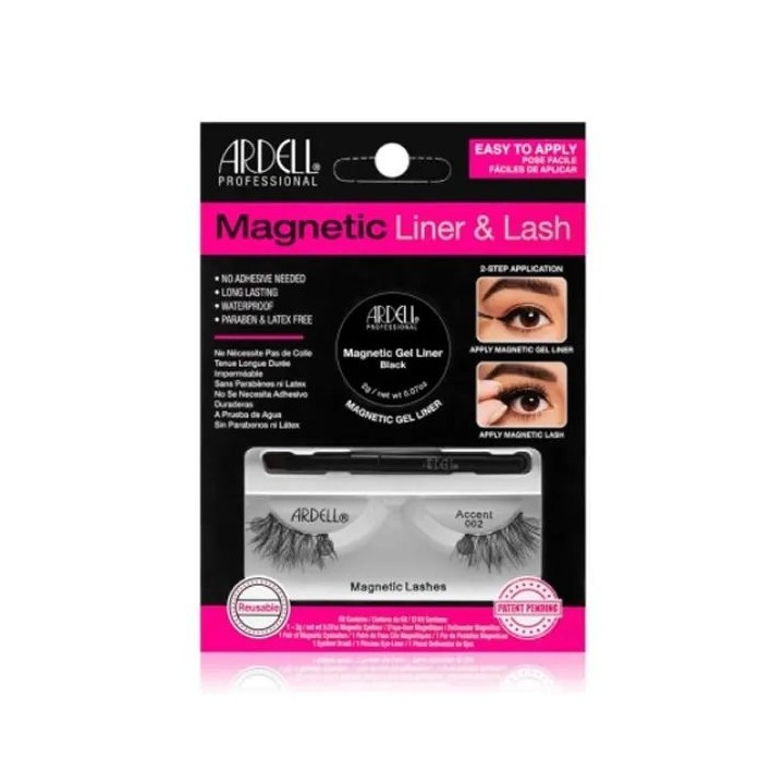 Ardell Magnetic Liner & Lash False Eyelashes Accent 002 - unisex - Teknashop Ltd