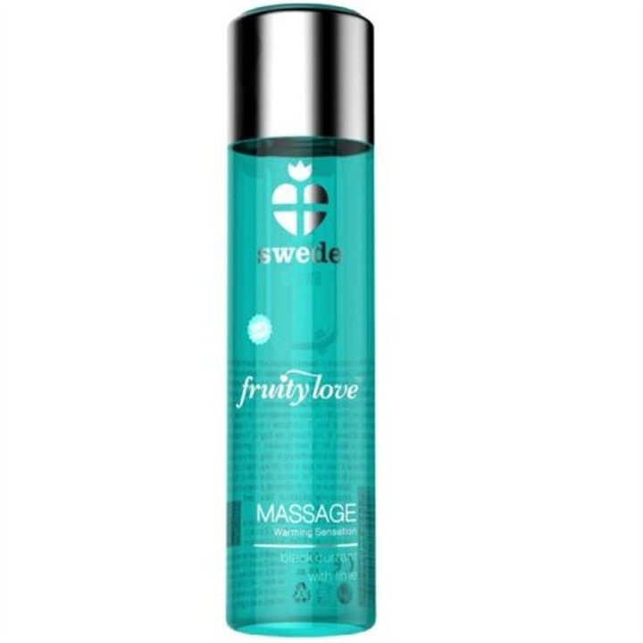 SWEDE - FRUITY LOVE WARMING EFFECT MASSAGE OIL BLACK CURRANT AND LIME 60 ML - D-227016 - Teknashop Ltd